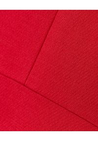VALENTINO - Czerwona sukienka mini. Okazja: do pracy. Kolor: czerwony. Materiał: wełna, jedwab. Typ sukienki: dopasowane, rozkloszowane. Długość: mini #4