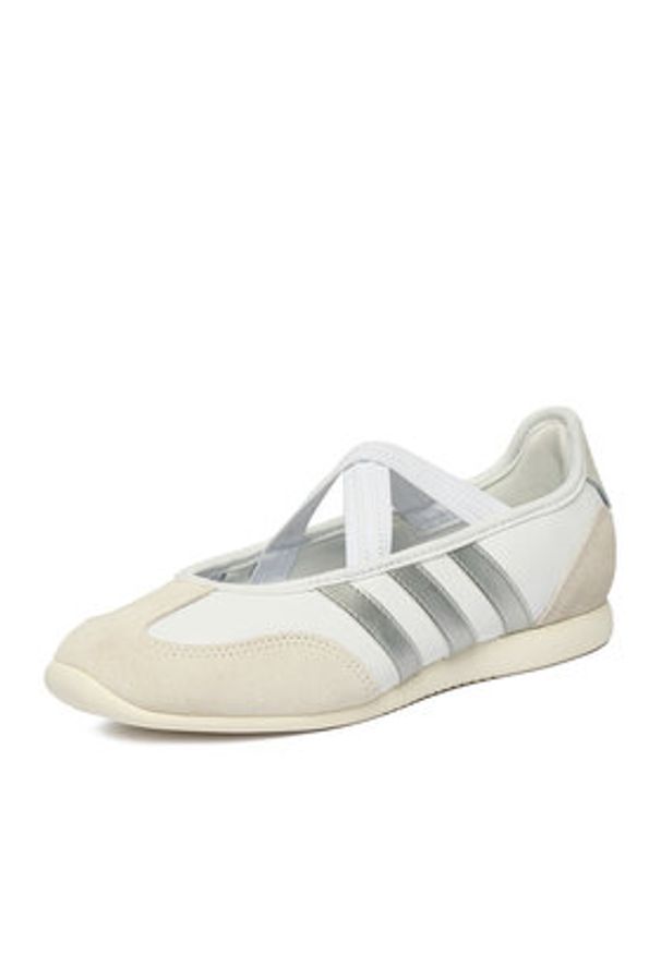 Adidas - adidas Baleriny CEO-BARREDA MARY JANE HQ7400 Biały. Kolor: biały. Materiał: skóra