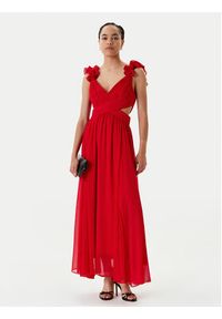 Morgan Sukienka wieczorowa 251-RISSAL Czerwony Regular Fit. Kolor: czerwony. Materiał: syntetyk. Styl: wizytowy #4