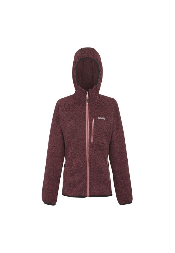 Regatta - Bluza Polarowa Damska Z Kapturem Newhill. Typ kołnierza: kaptur. Kolor: wielokolorowy, czerwony, różowy. Materiał: polar. Sezon: zima. Styl: sportowy. Sport: turystyka piesza