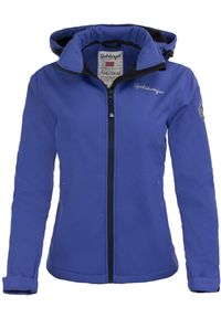 GOLF - Kurtka softshell damska Spitsbergen — wiatroszczelna, hydrofobowa. Typ kołnierza: golf. Kolor: fioletowy. Materiał: softshell. Sport: golf #2