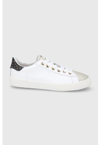 Pepe Jeans Buty Kioto kolor biały na płaskiej podeszwie. Nosek buta: okrągły. Zapięcie: sznurówki. Kolor: biały. Materiał: guma. Obcas: na płaskiej podeszwie