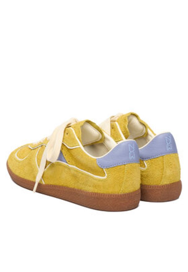 Nokwol Sneakersy August Zielony. Kolor: zielony. Materiał: zamsz, skóra