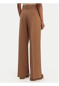 Weekend Max Mara Spodnie palazzo Visivo 2615131041 Brązowy Relaxed Fit. Kolor: brązowy. Materiał: wełna #3