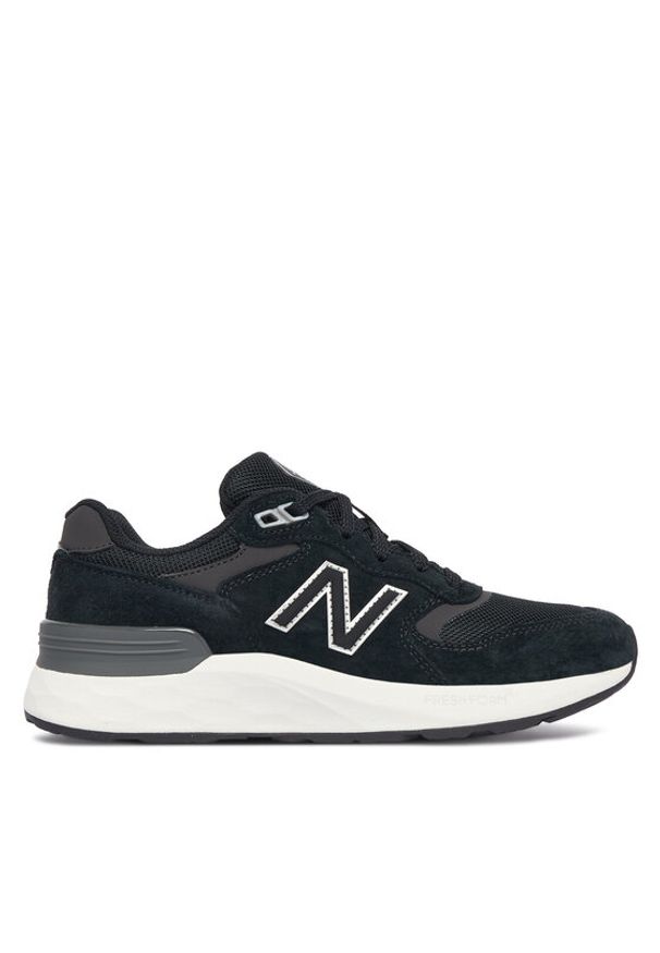 New Balance Sneakersy Walking 880 MW880BB7 Czarny. Kolor: czarny. Materiał: skóra, zamsz