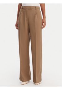 Morgan Spodnie palazzo 261-PFALI.F Brązowy Wide Leg. Kolor: brązowy. Materiał: wiskoza, syntetyk #1