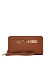 Love Moschino - LOVE MOSCHINO Duży Portfel Damski JC5620PP1LKD0208 Brązowy. Kolor: brązowy. Materiał: skóra #1