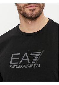 EA7 Emporio Armani T-Shirt 3DPT36 PJULZ 1200 Czarny Regular Fit. Kolor: czarny. Materiał: syntetyk #5