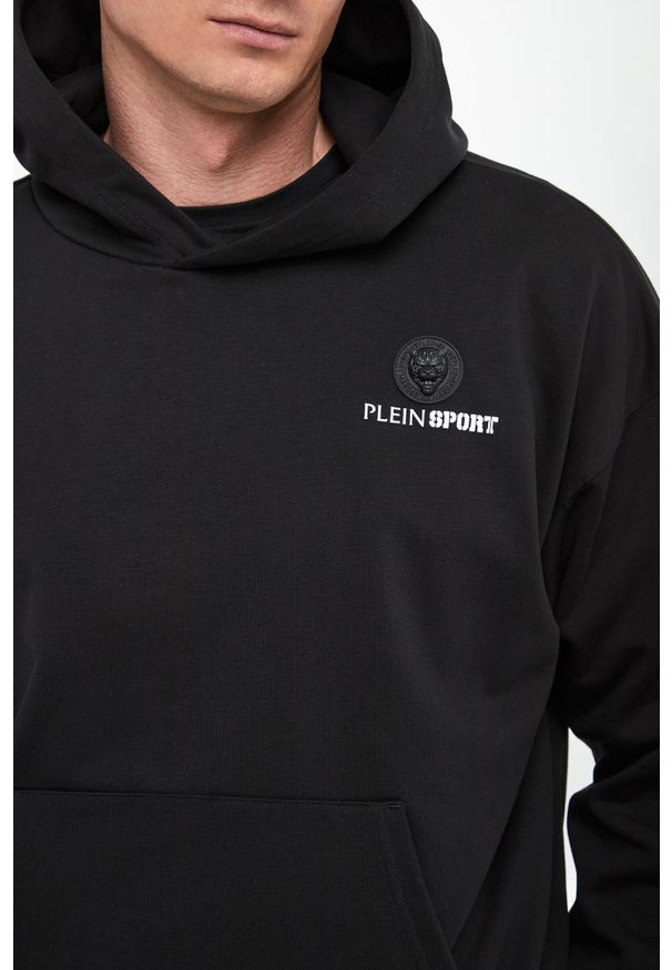 Plein Sport - Bluza męska z kapturem PLEIN SPORT. Typ kołnierza: kaptur. Styl: sportowy