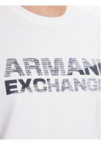 Armani Exchange T-Shirt 6RZTBE ZJAAZ 1100 Biały Regular Fit. Kolor: biały. Materiał: bawełna