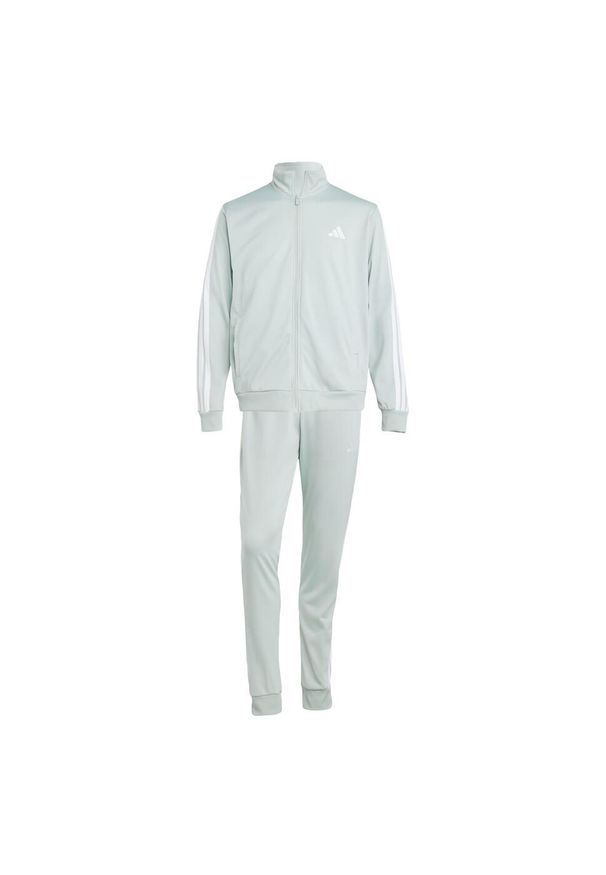 Adidas - Dres Sportswear Basic 3-Stripes Tricot. Kolor: szary. Materiał: dresówka. Sport: fitness