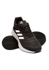 Adidas - Buty adidas Duramo 10 M GW8336 czarne. Okazja: na co dzień. Kolor: czarny. Materiał: syntetyk, guma. Szerokość cholewki: normalna