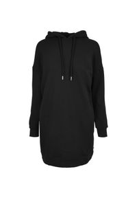 Bluza z kapturem sukienka dla kobiet Urban Classics organic oversized terry. Typ kołnierza: kaptur. Kolor: czarny. Materiał: materiał #1