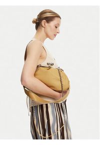 Weekend Max Mara Torebka Cubico 2515511024600 Żółty. Kolor: żółty. Materiał: skórzane