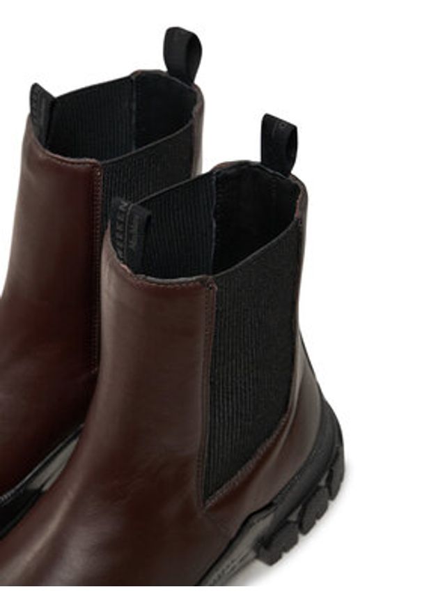 Weekend Max Mara Sztyblety Ellisse 2425796035600 Brązowy. Kolor: brązowy. Materiał: skóra