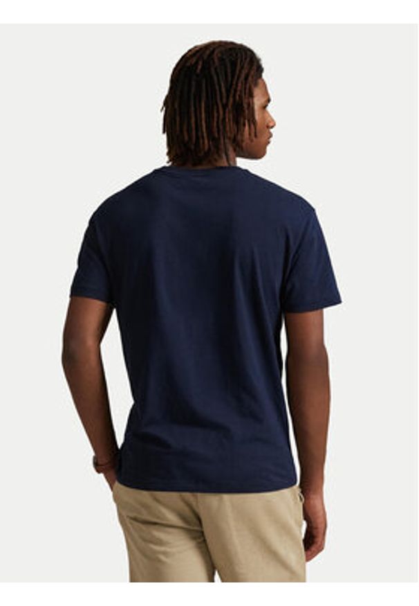 Polo Ralph Lauren T-Shirt 710981370002 Granatowy Classic Fit. Typ kołnierza: polo. Kolor: niebieski. Materiał: bawełna