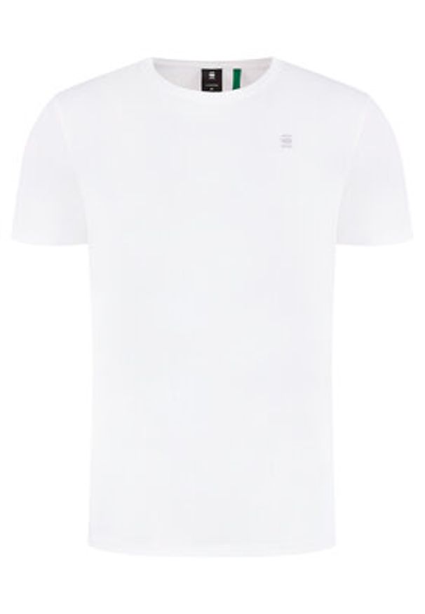 G-Star RAW - G-Star Raw T-Shirt Base-S D16411-336-110 Biały Regular Fit. Kolor: biały. Materiał: bawełna