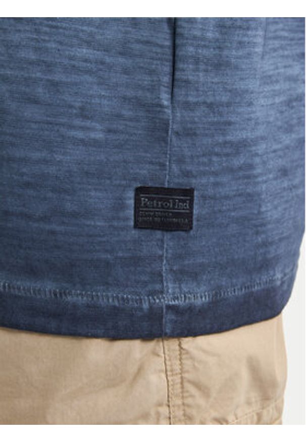 Petrol Industries T-Shirt M-1050-TSV662 Granatowy Regular Fit. Kolor: niebieski. Materiał: bawełna