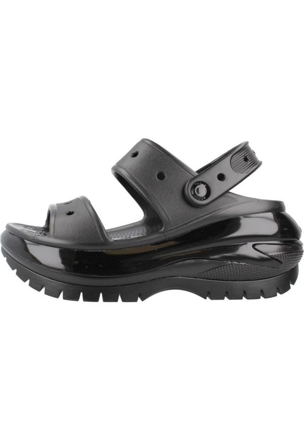 Klapki Crocs Model Classic Mega Crush Sandal Kolor Czarny. Kolor: czarny. Materiał: materiał, syntetyk