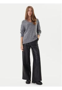 Calvin Klein Jeans Sweter Chunky LV044D328G Szary Regular Fit. Kolor: szary. Materiał: syntetyk