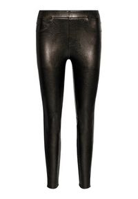 Spanx - SPANX Spodnie skórzane Leather-Like Ankle 20282R Czarny Skinny Fit. Kolor: czarny. Materiał: skóra, wiskoza #4