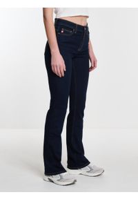 Big-Star - Jeansy damskie granatowe Adela Bootcut 505. Kolor: niebieski #2