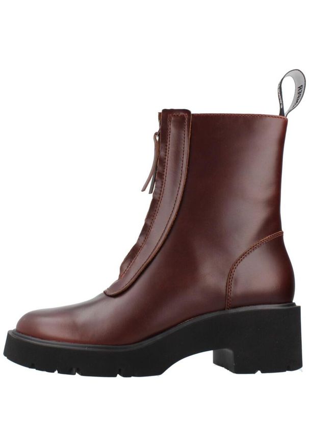 Camper - CAMPER MILAH Bordeaux. Kolor: czerwony. Materiał: skóra, tkanina. Styl: sportowy