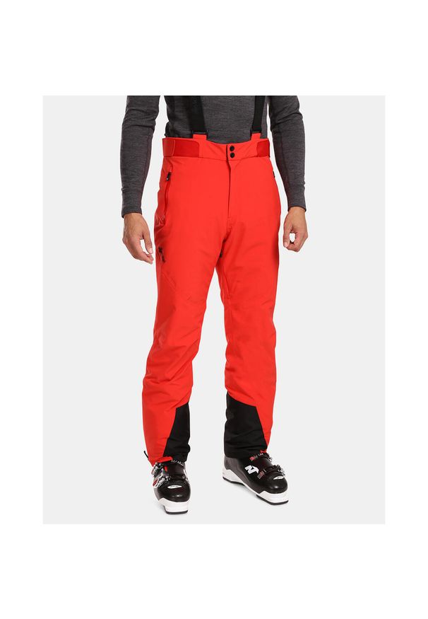 Męskie spodnie narciarskie Kilpi RAVEL-M. Kolor: czerwony. Materiał: nylon. Technologia: Dermizax. Sezon: zima. Sport: narciarstwo