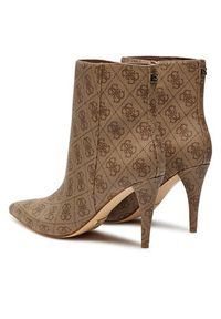 Guess Botki Slinks2 FLFSK2 FAL10 Beżowy. Kolor: beżowy. Materiał: skóra #3