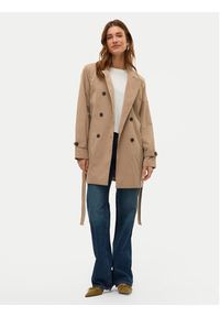 Vero Moda Trencz Chelsea 10329343 Beżowy Regular Fit. Kolor: beżowy. Materiał: syntetyk #4