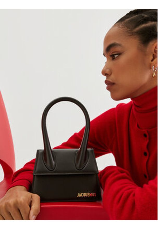 JACQUEMUS Torebka Le Chiquito Moyen 213BA002-3000 Czarny. Kolor: czarny. Materiał: skórzane