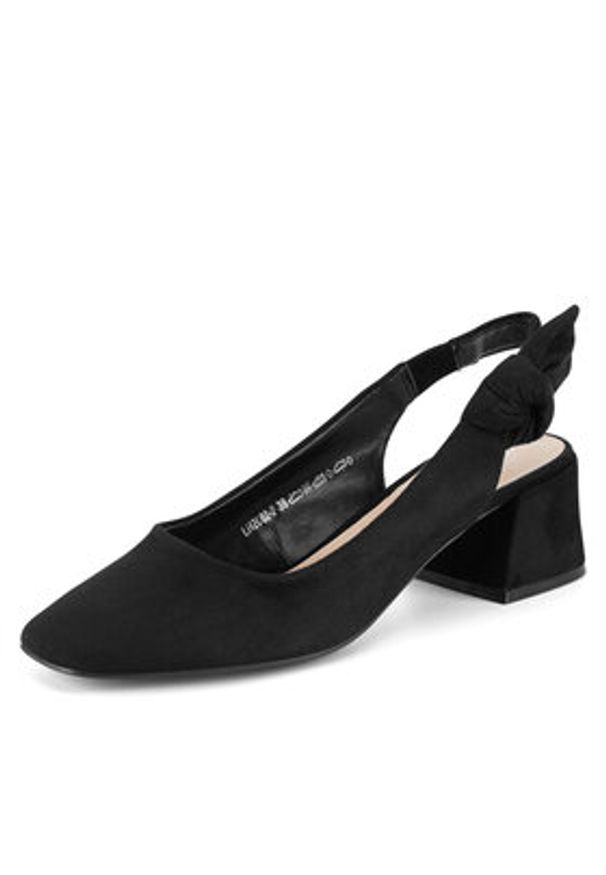 Clara Barson Czółenka LH2002-2 Czarny. Kolor: czarny. Materiał: materiał