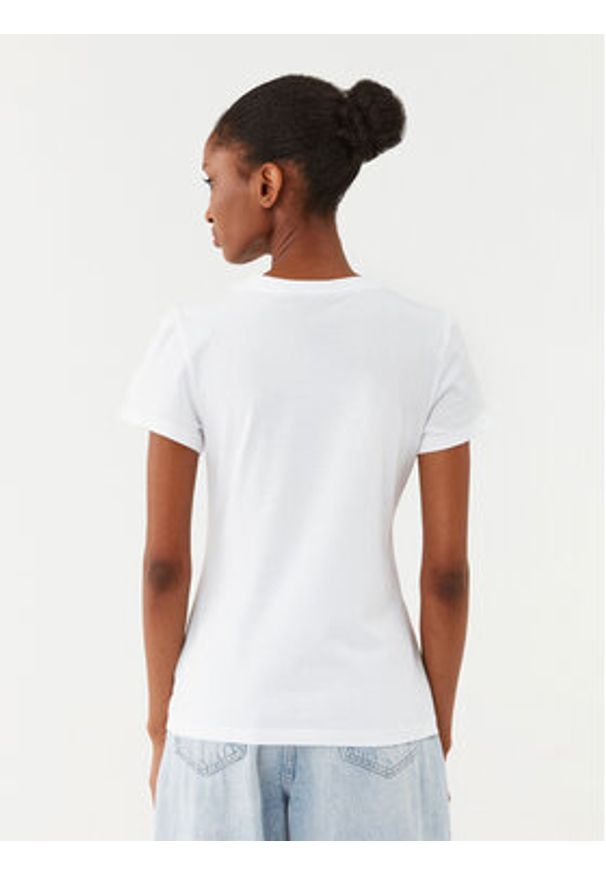 Calvin Klein Jeans T-Shirt J20J220253 Biały Slim Fit. Kolor: biały. Materiał: bawełna