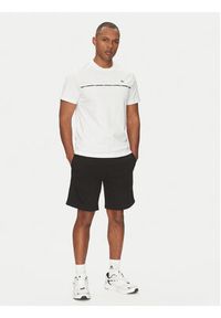 Lacoste T-Shirt TH9842 Biały Regular Fit. Kolor: biały. Materiał: bawełna #3