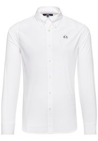 La Martina Koszula CCMC02 PP003 Biały Slim Fit. Kolor: biały. Materiał: bawełna #3