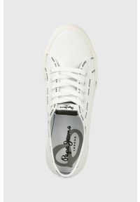 Pepe Jeans tenisówki BRADY damskie kolor biały PLS31437. Kolor: biały. Materiał: guma #4