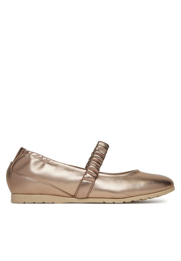 Baleriny Tamaris. Kolor: złoty