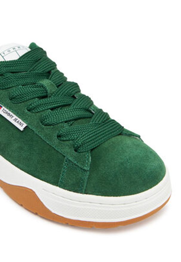 Tommy Jeans Sneakersy Tjw Skate Sneaker EN0EN02737 Zielony. Kolor: zielony. Materiał: zamsz, skóra. Sport: skateboard
