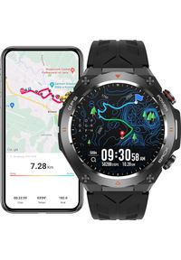 JG Smart - SMARTWATCH MĘSKI GPS MENU PL WODOODPORNY SPORT SMART WATCH ROZMOWY PULS BP. Rodzaj zegarka: smartwatch. Styl: sportowy