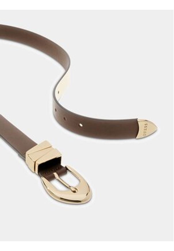 Guess Pasek BW9479 P6330 Brązowy. Kolor: brązowy. Materiał: skóra