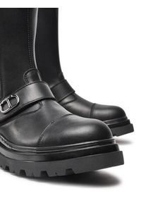 TwinSet - TWINSET Kozaki Chelsea 242GCJ S Czarny. Kolor: czarny. Materiał: skóra #8