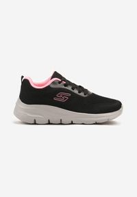 Born2be - Czarne Buty Sportowe Sneakersy z Siateczki na Piankowej Podeszwie Danalisa. Okazja: na imprezę, na co dzień. Kolor: czarny. Materiał: jeans, dzianina. Obcas: na obcasie. Wysokość obcasa: niski #5