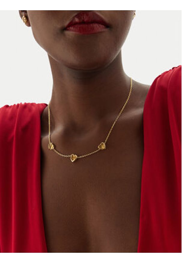 Guess Łańcuszek JUBN0461 0JW Złoty. Materiał: metalowe, ze stali, ze stali nierdzewnej. Kolor: złoty