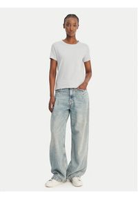 BOSS T-Shirt C_Elove_4 50559077 Błękitny Slim Fit. Kolor: niebieski. Materiał: bawełna #5