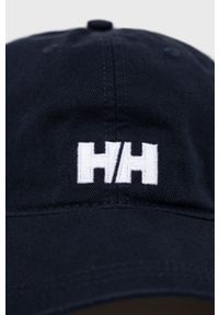 Helly Hansen czapka kolor granatowy z aplikacją 38791-597. Kolor: niebieski. Wzór: aplikacja #4