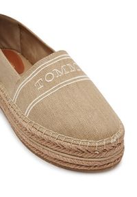 TOMMY HILFIGER - Tommy Hilfiger Espadryle Denim Platform Espadrille FW0FW08543 Beżowy. Kolor: beżowy. Materiał: materiał. Obcas: na platformie #5