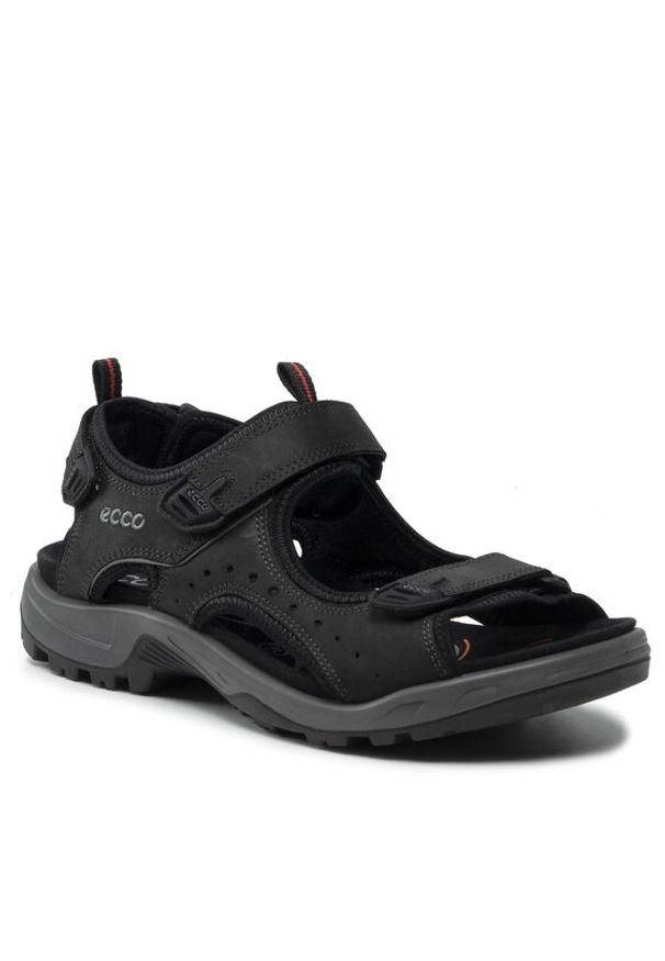 ecco - ECCO Sandały Offroad 82204412001 Czarny. Kolor: czarny. Materiał: skóra, nubuk