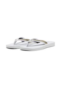 Puma - Damskie klapki Sandy Flip PUMA White Gold. Kolor: biały, żółty, wielokolorowy. Sezon: lato. Styl: wakacyjny, sportowy