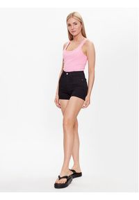 Gina Tricot Szorty jeansowe Molly denim shorts 88291 Czarny Regular Fit. Kolor: czarny. Materiał: jeans, bawełna