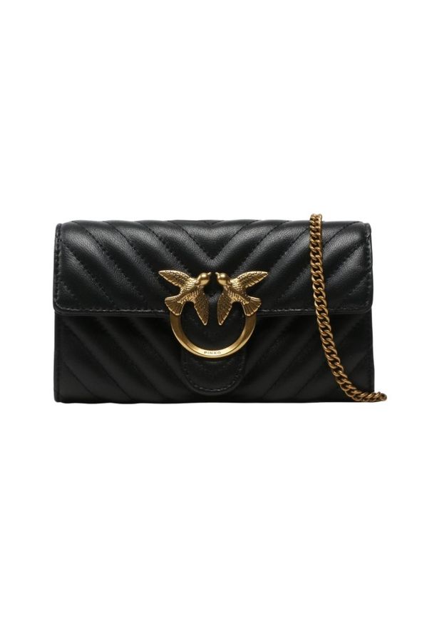 Pinko - PINKO Czarna torebka Love One Wallet C. Kolor: czarny